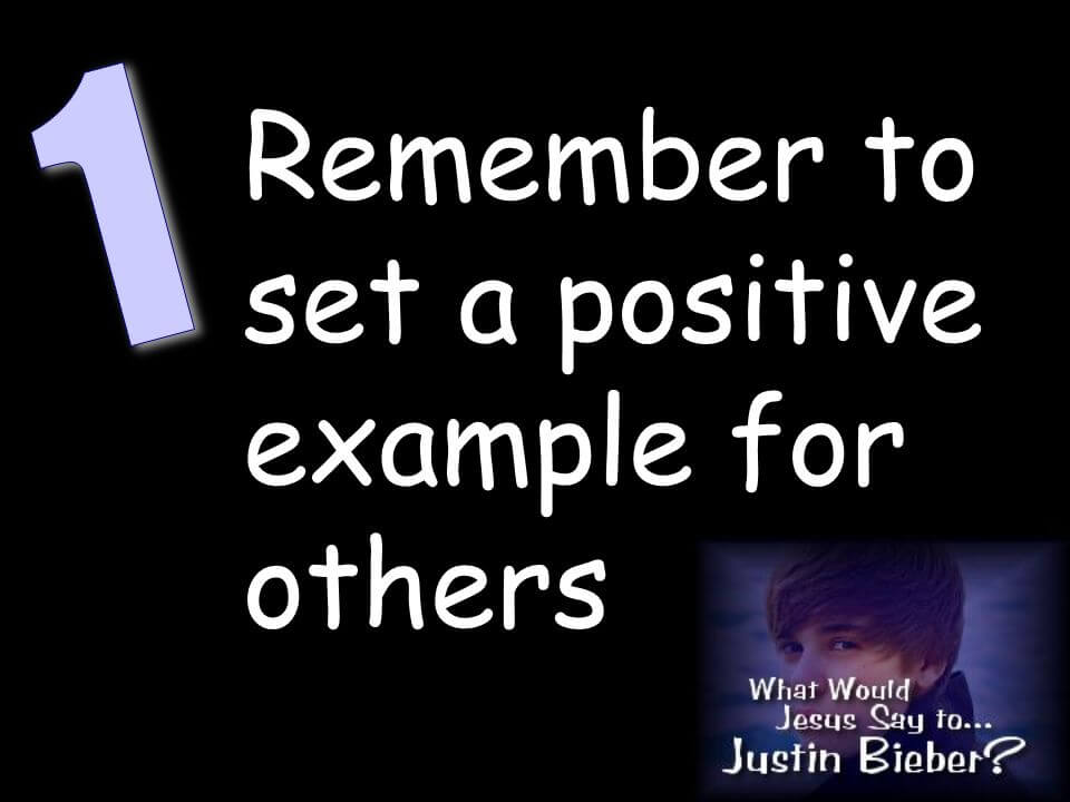 Set an excellent example for others