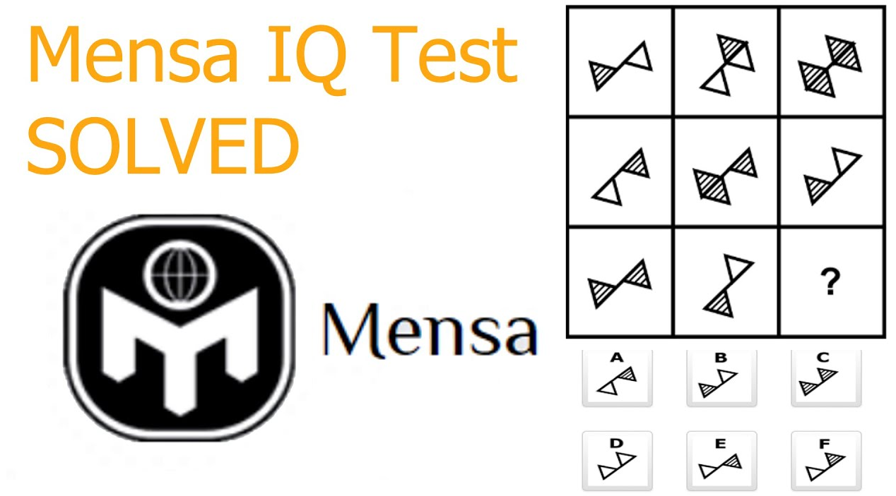 mensa iq tests free online